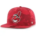 kapa-ravna-maskirni-snapback-cleveland-indians-mlb-47-brand