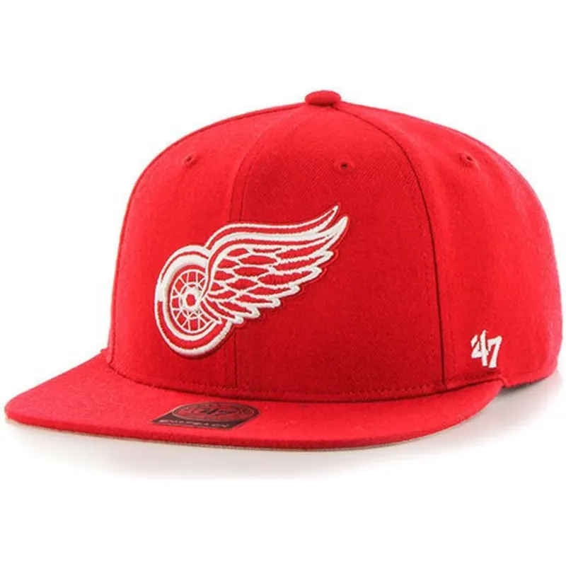 kape-ravna-crvena-snapback-detroit-red-wings-nhl-47-brand