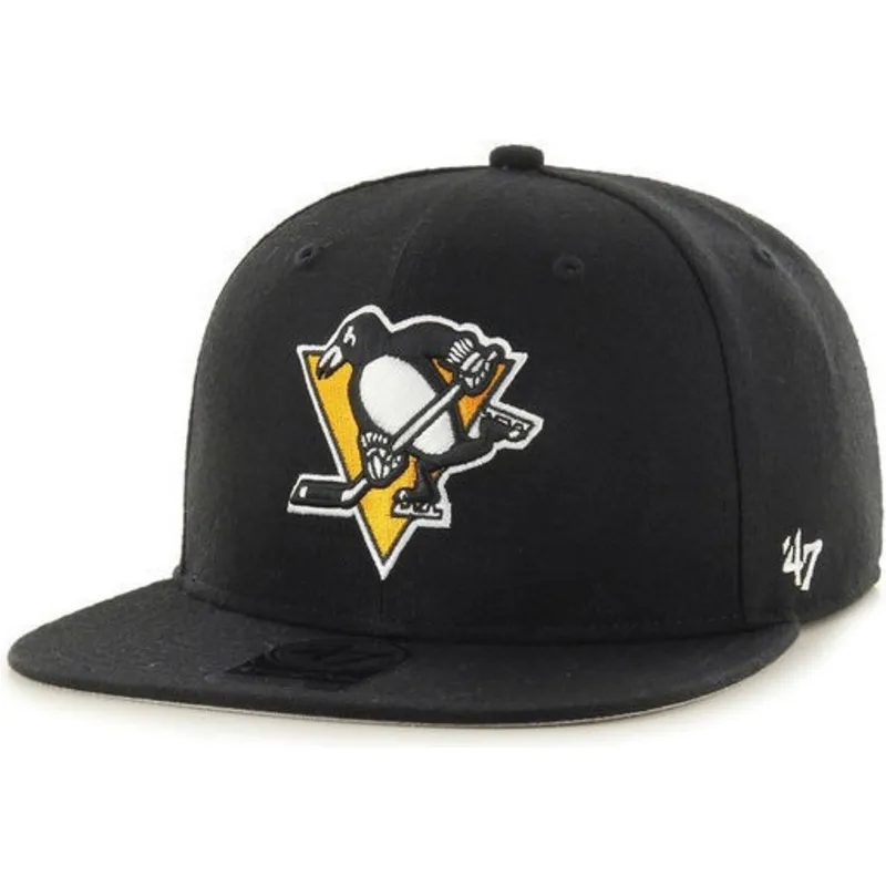 kapa-ravna-crna-snapback-pittsburgh-penguins-nhl-47-brand