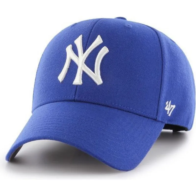 kape-zaobljena-plava-snapback-new-york-yankees-mlb-47-brand