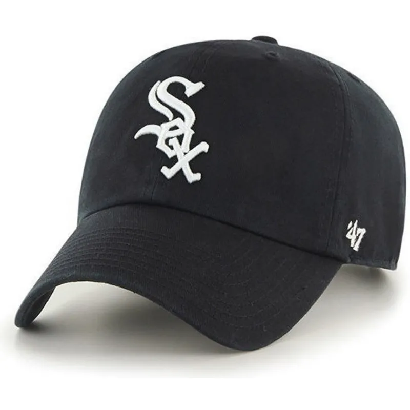 kapa-zaobljena-crna-podesiv-chicago-white-sox-mlb-47-brand