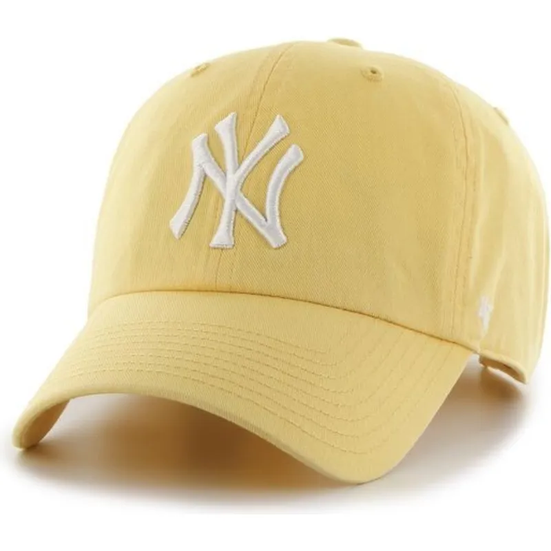 kapa-zaobljena-zuta-podesiv-new-york-yankees-mlb-47-brand