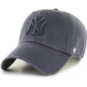 kapa-zaobljena-siva-podesiv-denim-new-york-yankees-mlb-47-brand