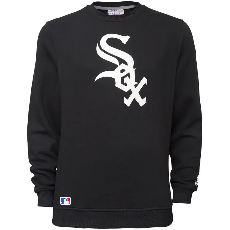 majice-s-kapuljacom-bez-kapuljace-crna-crew-neck-chicago-white-sox-mlb-new-era