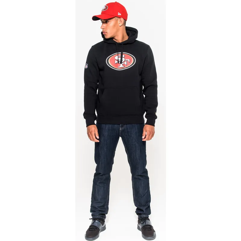 majice-s-kapuljacom-s-kapuljacom-crna-pullover-hoodie-san-francisco-49ers-nfl-new-era