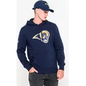 majice-s-kapuljacom-s-kapuljacom-plava-pullover-hoodie-los-angeles-rams-nfl-new-era