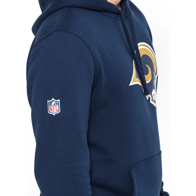 majice-s-kapuljacom-s-kapuljacom-plava-pullover-hoodie-los-angeles-rams-nfl-new-era