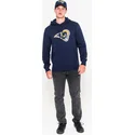 majice-s-kapuljacom-s-kapuljacom-plava-pullover-hoodie-los-angeles-rams-nfl-new-era