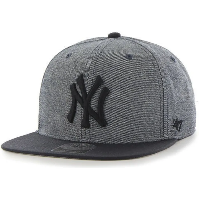 kapa-ravna-siva-snapback-new-york-yankees-mlb-47-brand kapa-ravna-siva-snapback-new-york-yankees-mlb-47-brand
