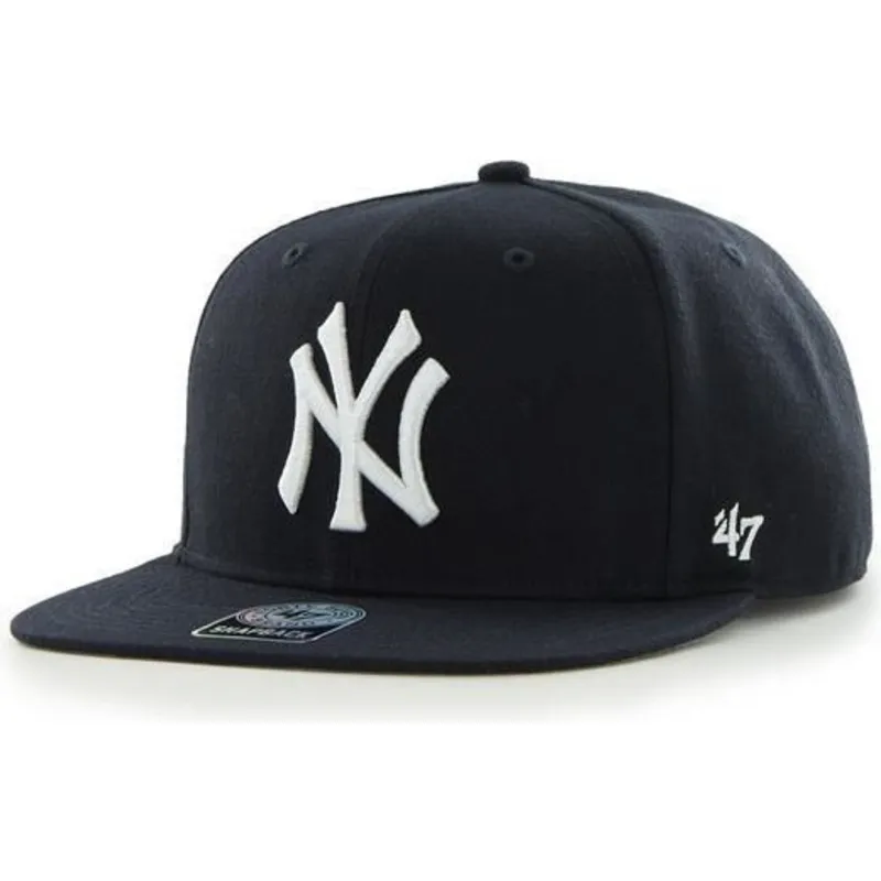 kapa-ravna-crna-snapback-new-york-yankees-mlb-47-brand