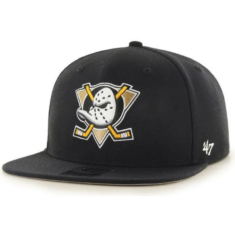 kapa-ravna-crna-snapback-anaheim-ducks-nhl-47-brand