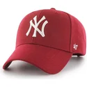 kapa-zaobljena-crvena-snapback-new-york-yankees-mlb-47-brand