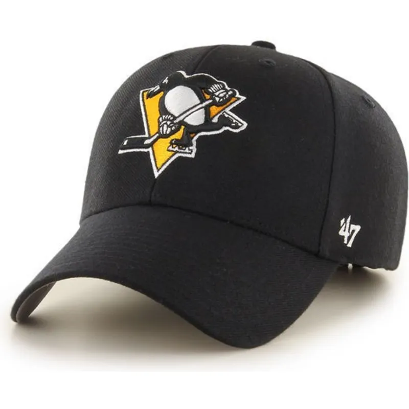 kapa-zaobljena-crna-podesiv-pittsburgh-penguins-nhl-47-brand