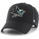 cap-zaobljena-black-adjustable-strap-san-jose-sharks-nhl-47-brand