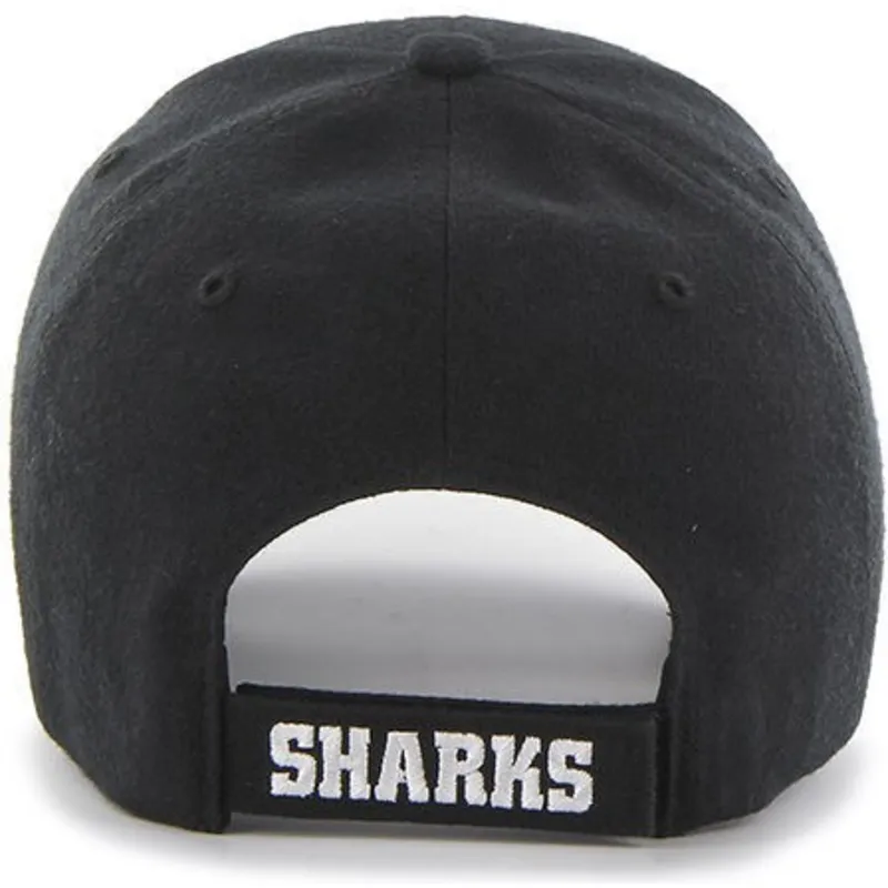 cap-zaobljena-black-adjustable-strap-san-jose-sharks-nhl-47-brand
