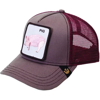 kapa-zaobljena-crvena-snapback-pig-the-farm-goorin-bros