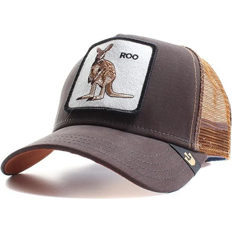 kapa-zaobljena-smeda-snapback-roo-the-farm-goorin-bros
