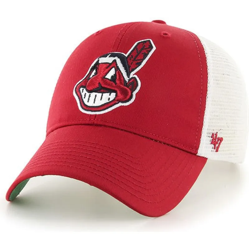 kapa-zaobljena-crvena-snapback-cleveland-indians-mlb-47-brand