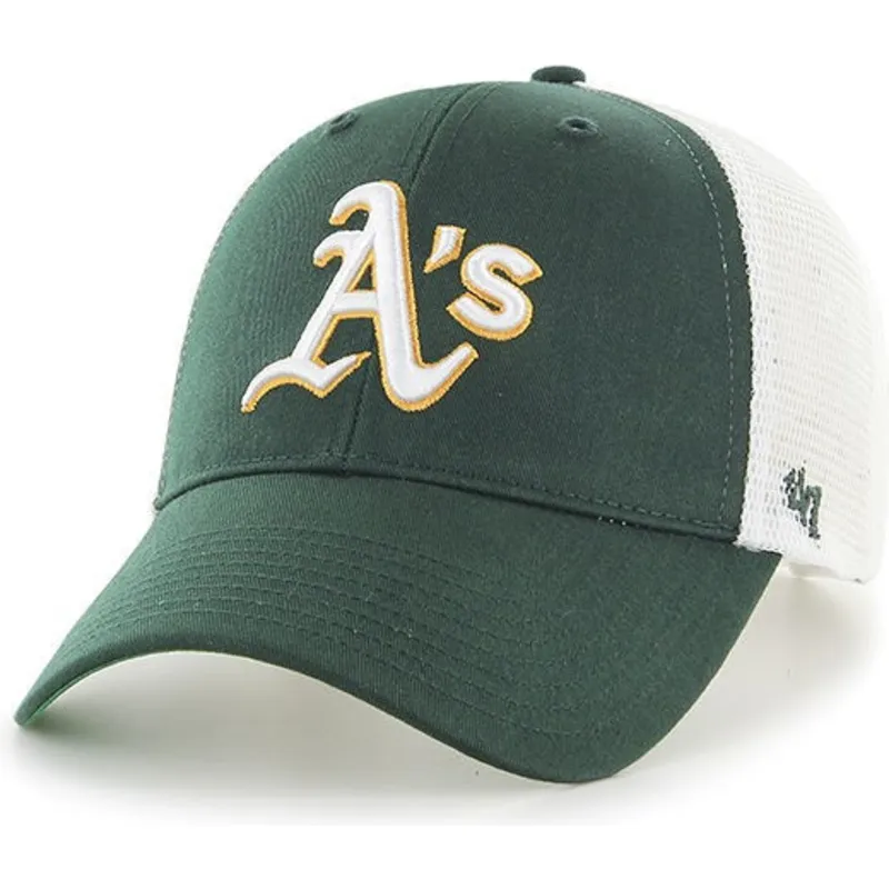 kapa-zaobljena-zelena-snapback-oakland-athletics-mlb-47-brand