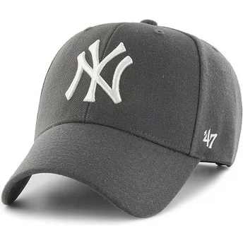 kapa-zaobljena-siva-snapback-new-york-yankees-mlb-47-brand