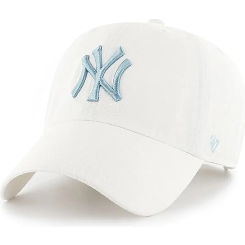 kapa-zaobljena-bijela-podesiv-new-york-yankees-mlb-47-brand