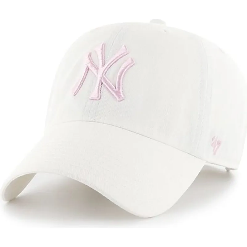 kapa-zaobljena-bijela-podesiv-rosa-new-york-yankees-mlb-47-brand kapa-zaobljena-bijela-podesiv-rosa-new-york-yankees-mlb-47-brand