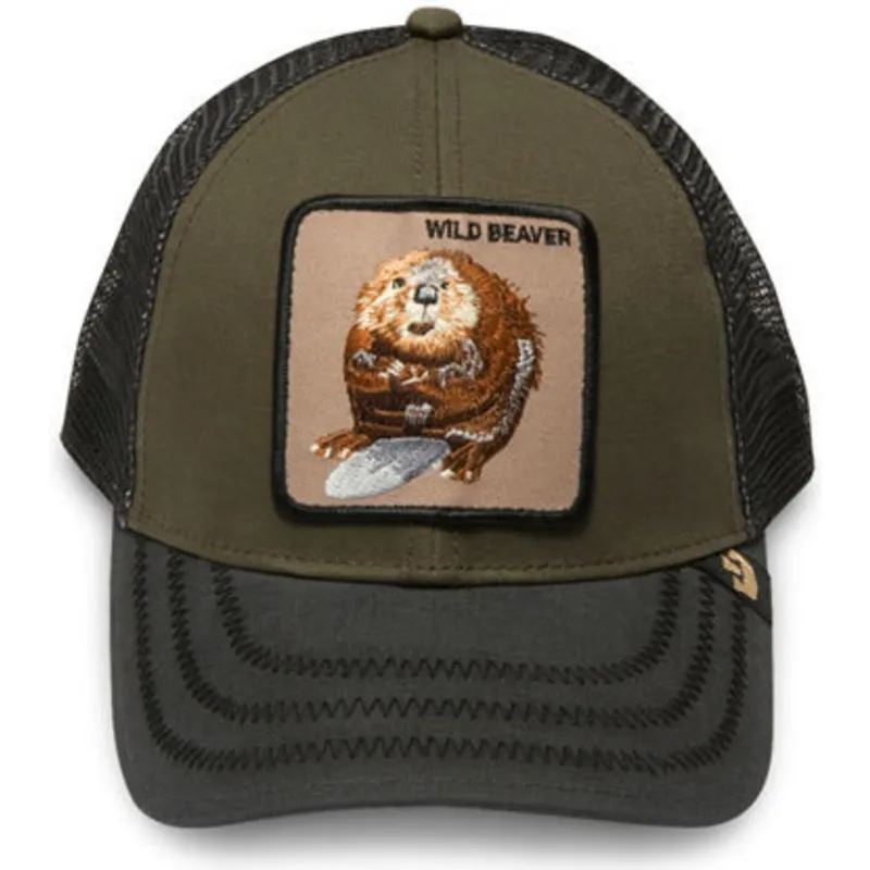 kapa-zaobljena-zelena-snapback-wild-beaver-the-farm-goorin-bros