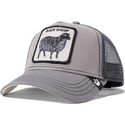 kapa-zaobljena-siva-snapback-shades-of-black-the-farm-goorin-bros