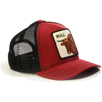 kapa-zaobljena-crvena-snapback-bull-the-farm-goorin-bros