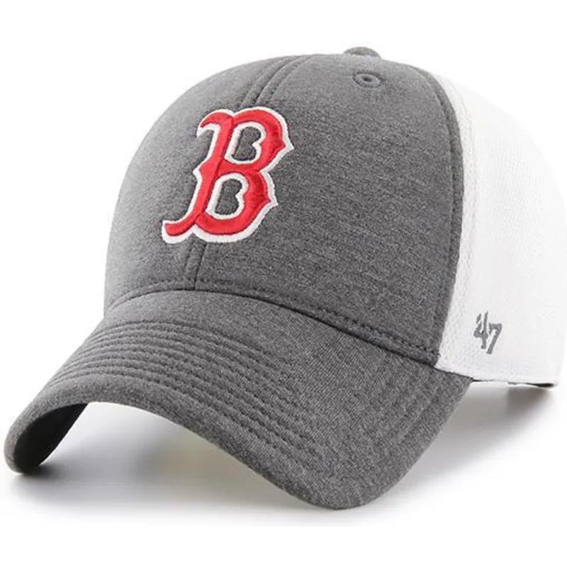 kapa-zaobljena-siva-podesiv-boston-red-sox-mlb-47-brand