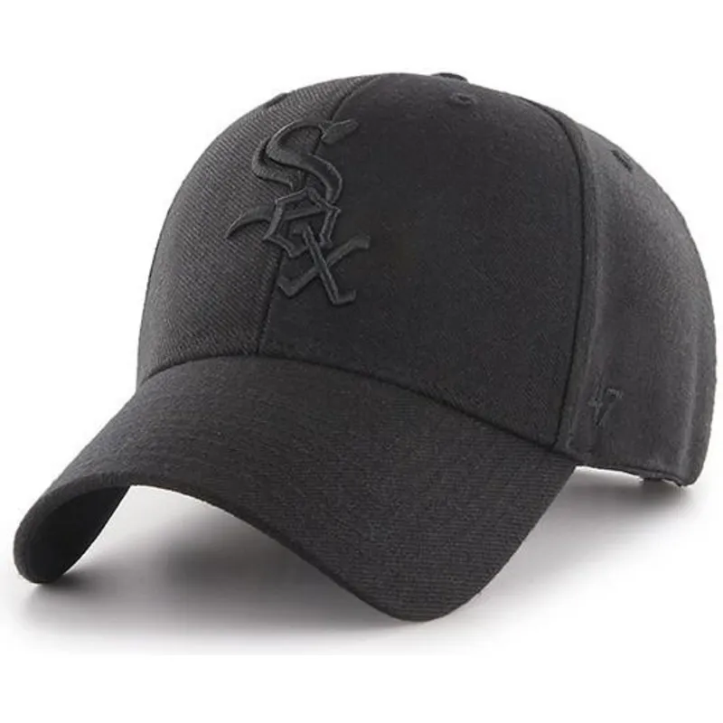 kapa-zaobljena-crna-snapback-chicago-white-sox-mlb-47-brand