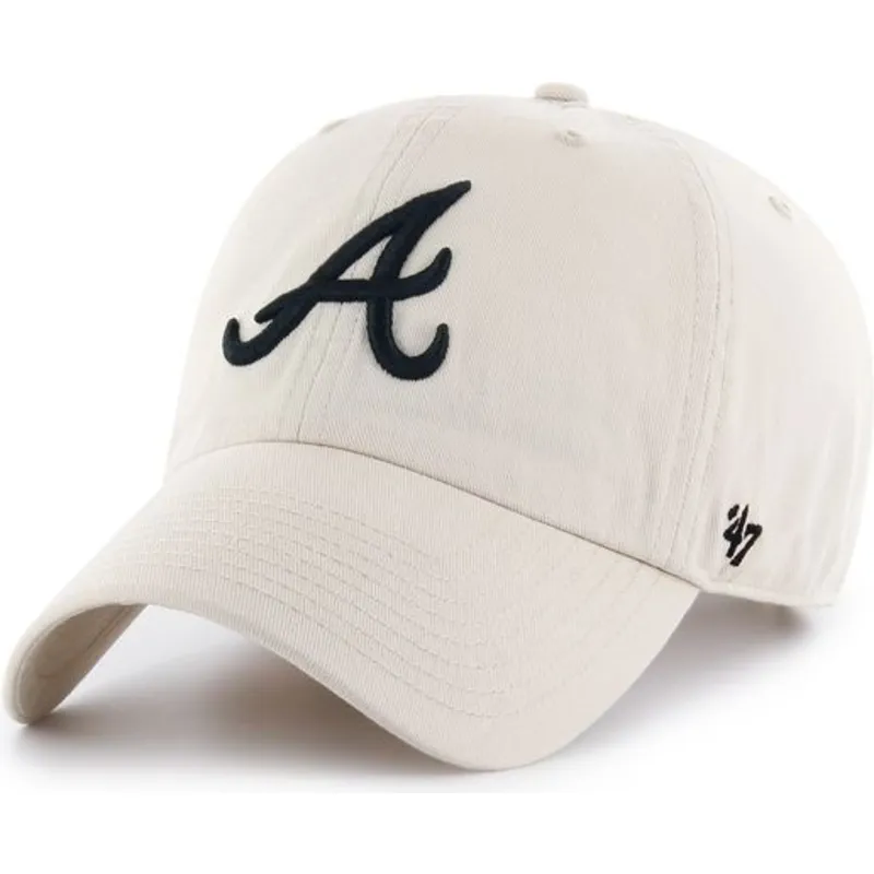 kapa-zaobljena-krem-podesiv-atlanta-braves-mlb-clean-up-atlanta-braves-mlb-47-brand