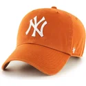 kape-zaobljena-narancasta-podesiva-traka-new-york-yankees-mlb-47-brand