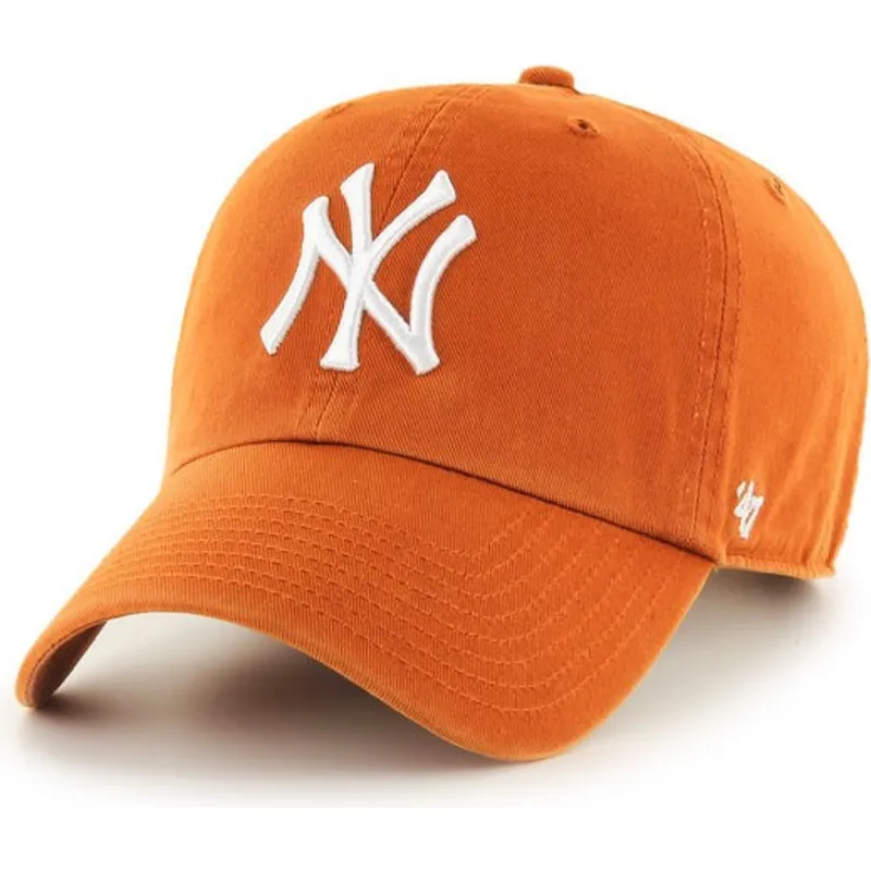 kapa-zaobljena-narancasta-podesiv-new-york-yankees-mlb-47-brand