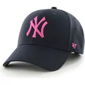 cap-zaobljena-navy-blue-adjustable-strap-rosa-new-york-yankees-mlb-47-brand
