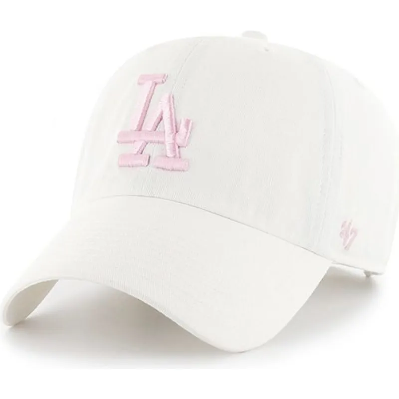 kapa-zaobljena-bijela-podesiv-rosa-los-angeles-dodgers-mlb-47-brand kapa-zaobljena-bijela-podesiv-rosa-los-angeles-dodgers-mlb-47-brand