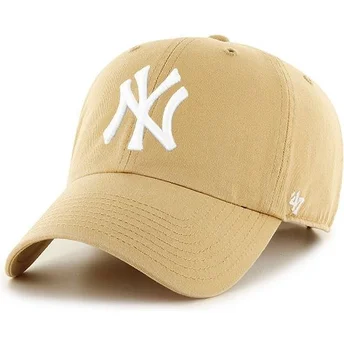 Cap zaobljena brown adjustable strap claro New York Yankees MLB 47 Brand