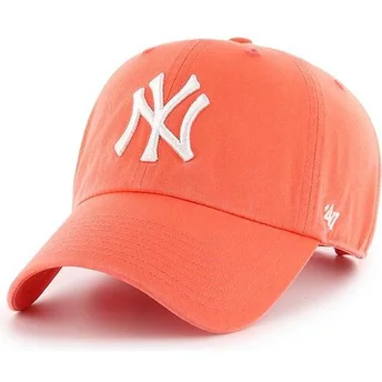 Kapa zaobljena narančasta podesiva traka pomelo New York Yankees MLB 47 Brand