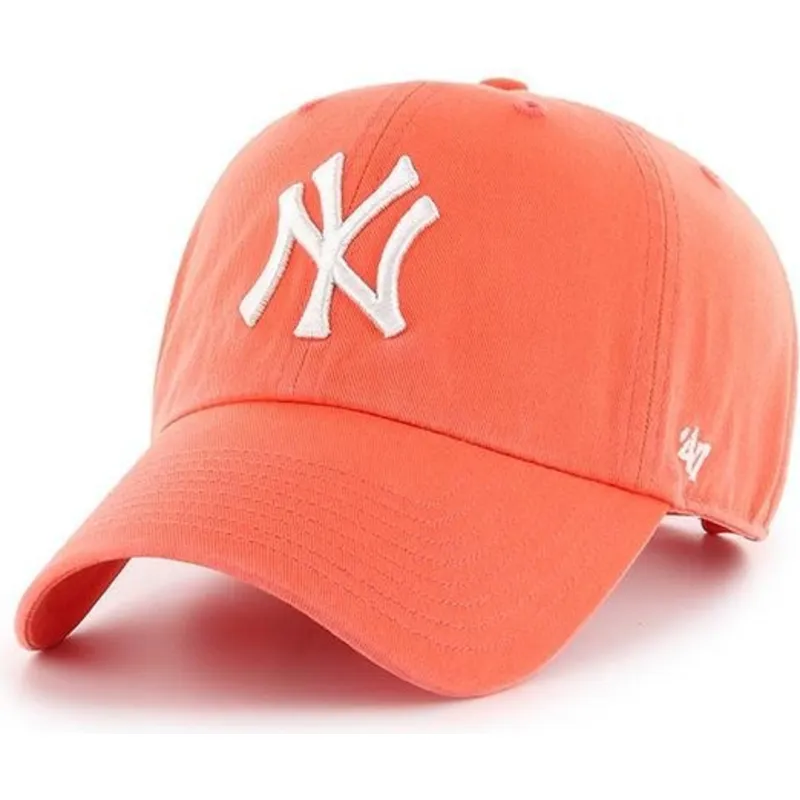 kapa-zaobljena-narancasta-podesiv-pomelo-new-york-yankees-mlb-47-brand