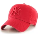 kapa-zaobljena-crvena-podesiv-new-york-yankees-mlb-47-brand