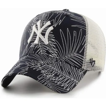 kapa-zaobljena-mornarsko-plava-snapback-new-york-yankees-mlb-47-brand