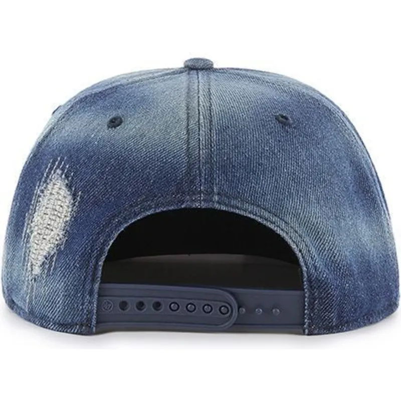 kapa-ravna-mornarsko-plava-snapback-vaquero-new-york-yankees-mlb-47-brand kapa-ravna-mornarsko-plava-snapback-vaquero-new-york-yankees-mlb-47-brand