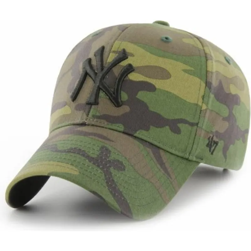 kapa-zaobljena-maskirni-podesiv-new-york-yankees-mlb-47-brand