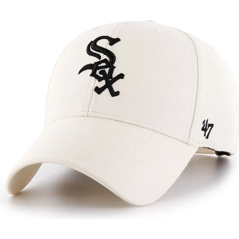 kapa-zaobljena-krem-snapback-chicago-white-sox-mlb-47-brand