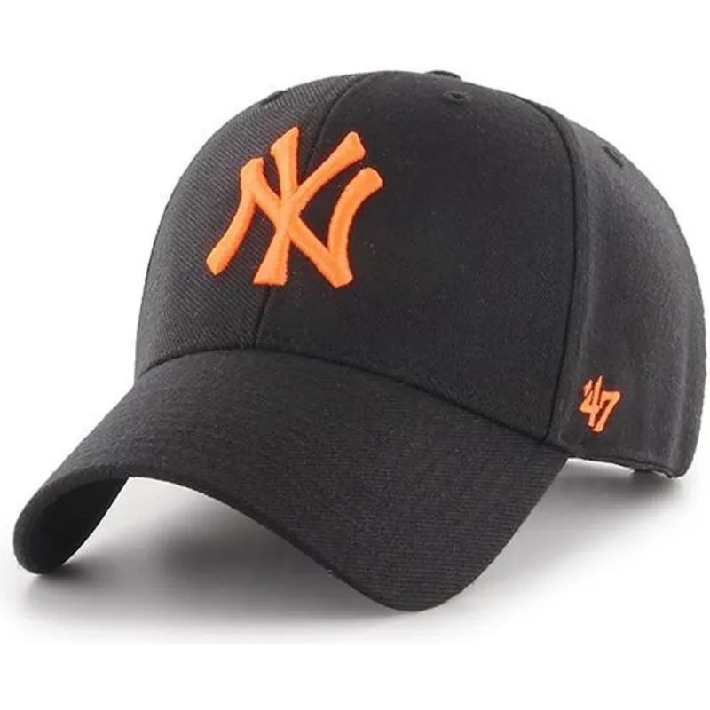 kapa-zaobljena-crna-snapback-new-york-yankees-mlb-47-brand
