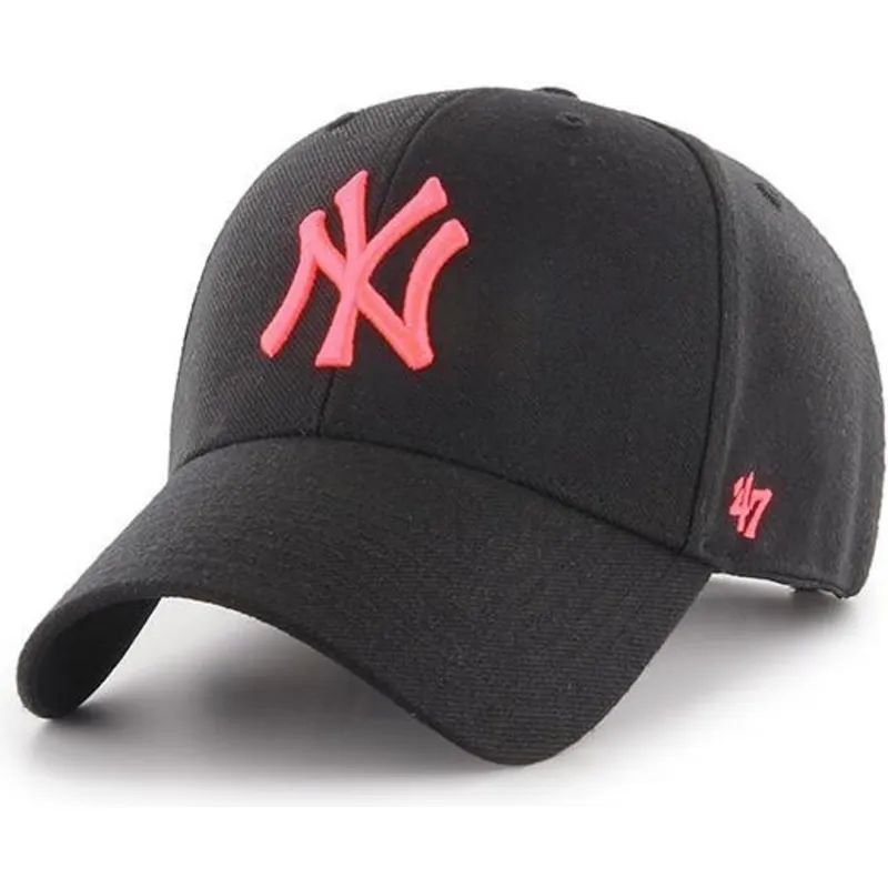 kapa-zaobljena-crna-snapback-rosa-new-york-yankees-mlb-47-brand
