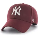 cap-zaobljena-red-snapback-granate-new-york-yankees-mlb-47-brand