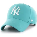 kapa-zaobljena-zelena-snapback-turquesa-new-york-yankees-mlb-47-brand