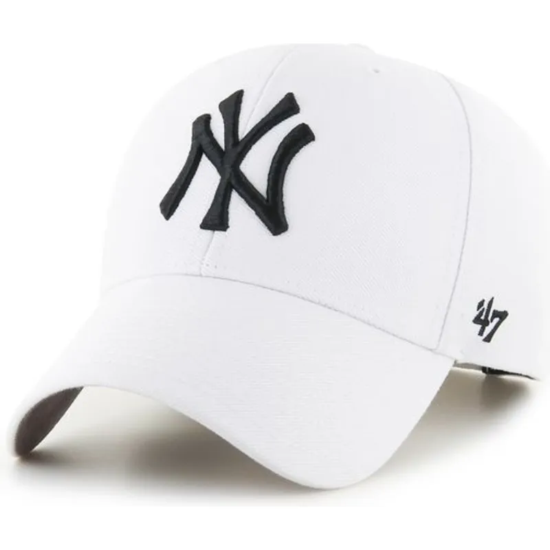 kapa-zaobljena-bijela-snapback-new-york-yankees-mlb-47-brand