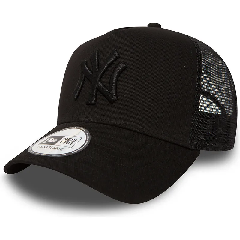kape-zaobljena-crna-snapback-clean-a-frame-new-york-yankees-mlb-new-era